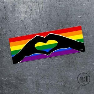 Rainbow Flag bumper magnet